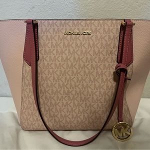 (SOLD!) Michael Kors Kimberly Small Bonded Tote Purse Handbag Bag